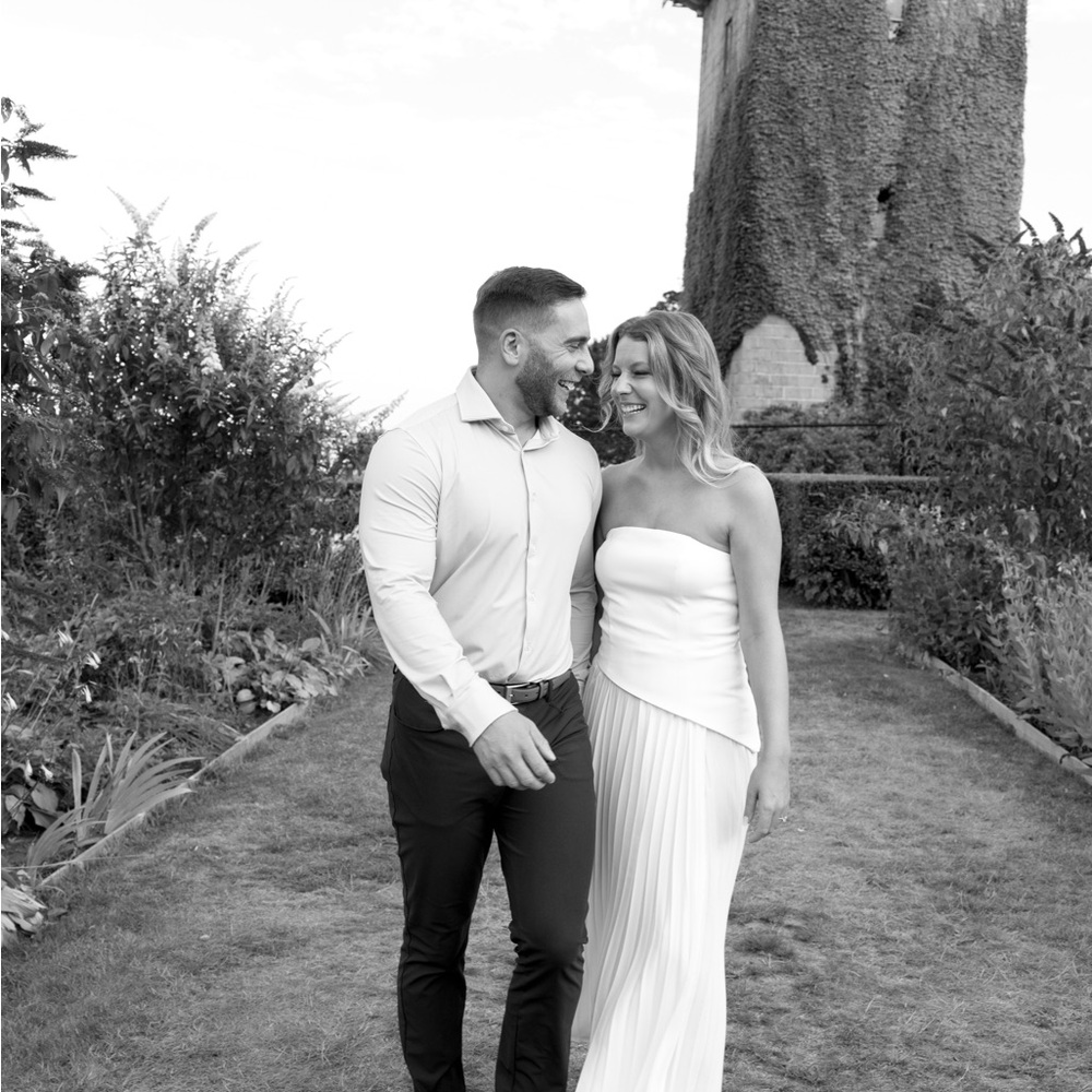 Elegant White Strapless Dress